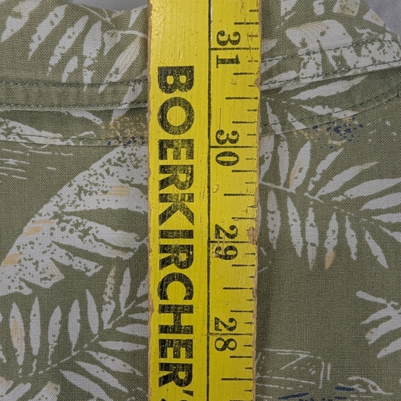 Woolrich Green and White Casual Button Down Shirt Possible 2XL (No Tag) - Picture 7 of 8